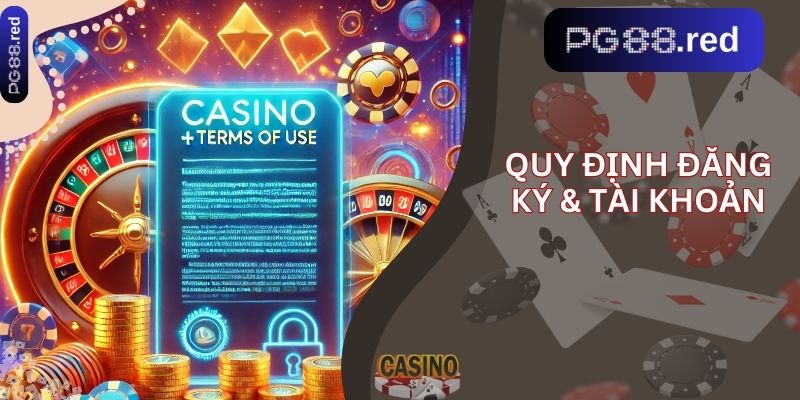 Quy định đăng ký & tài khoản trong điều khoản sử dụng
